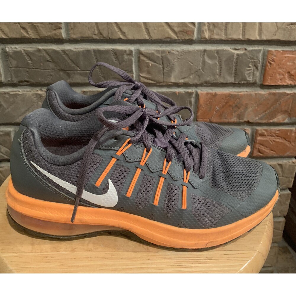 Nike Air Max Dynasty Youth Orange/Gray Running Sneakers Sz 5 820268-018